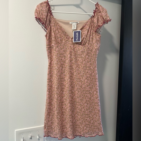 Caution To The Wind Dresses & Skirts - NWT Blush Floral Mini Dress